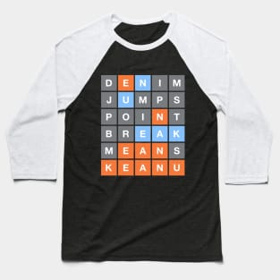 Wordle Reeves (Colorblind) Baseball T-Shirt